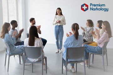 Группа пациентов реабилитационного центра